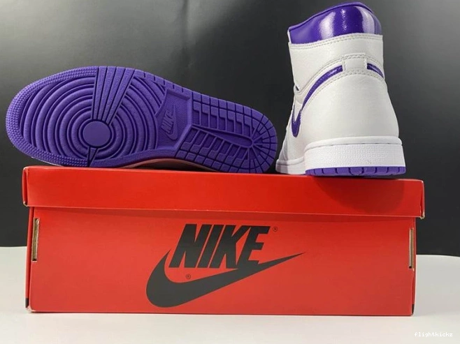 PURPLE RETRO JORDAN HIGH AIR 1 COURT CD0461-151 1208